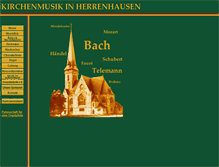 Tablet Screenshot of kirchenmusik-in-herrenhausen.de